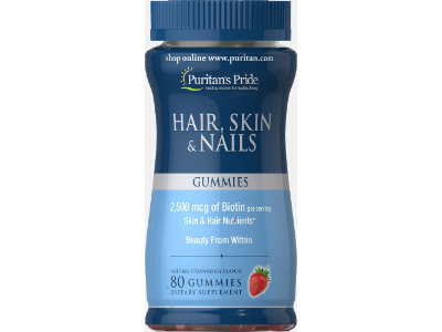 Hair, Skin and Nail Gummies, 80 Count