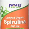 Now Foods, Certified Organic Spirulina, 500 mg, 100 Tablets