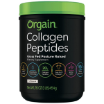 Grass Fed Hydrolyzed Collagen Peptides Protein Powder, Type I and III, 1 Pound, 454g