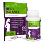 Boric Balance Boric Acid Vaginal Suppositories - 30 Count (600mg) + 7 Applicators