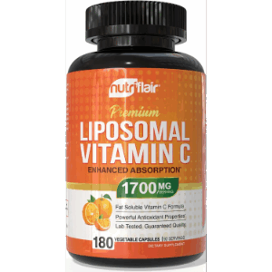 Nutriflair Liposomal Vitamin C 1600mg, 180 Vegetable Capsules