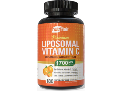 Nutriflair Liposomal Vitamin C 1600mg, 180 Vegetable Capsules