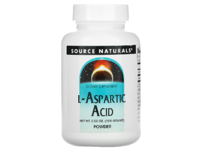 Source Naturals L-Aspartic Acid Powder, 3.53 oz (100 g)