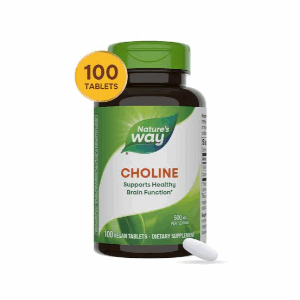 Nature's Way Choline 500mg, 100 vegan tablets
