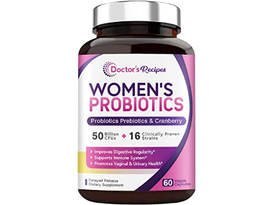 Doctor's Recipes Women’s Probiotic, 50 Billion CFU, 16 Strains, 60 Caps