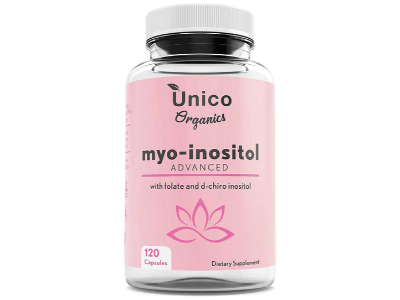 Unico Organics Myo-Inositol Advanced with Folate & D-Chiro, Mood & Fertility Blend, 120 capsules
