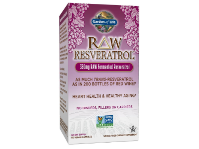 Garden of Life Heart Resveratrol 350mg, 60 Vegan Capsules