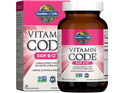 Garden of Life Vitamin Code Raw B-12 Methylcobalamin, 30 caps