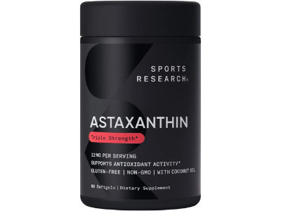 Sports Research Astaxanthin 12mg, 60 softgels