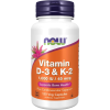 NOW Vitamin D3 & K2, 1,000 IU/45 mcg