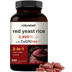 NatureBell Red Yeast Rice 2,400mg with CoQ10 100mg