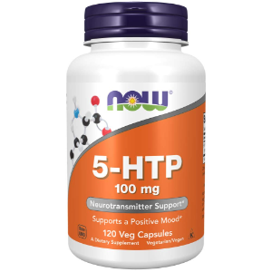 NOW 5-HTP (5-hidroxitriptofano) 100 mg, 120 vegan capsules