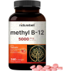 NatureBell Ultra Strength Vitamin B12 Methylcobalamin 5000mcg, 240 Strawberry Flavored Lozenges
