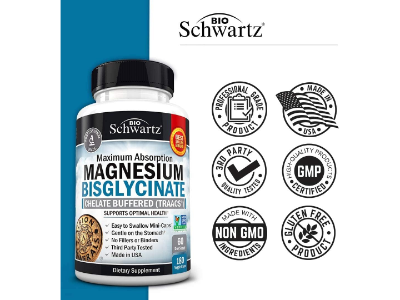 BioSchwartz Magnesium Bisglycinate, 180 caps