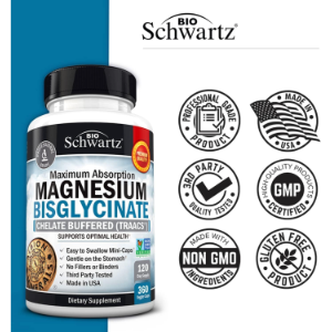 BioSchwartz Magnesium Bisglycinate 100% Chelate, 360 veggie caps