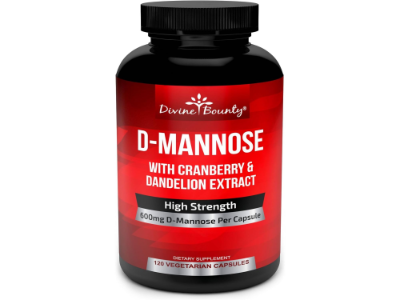Divine Bounty D-Mannose 600mg with Cranberry and Dandelion