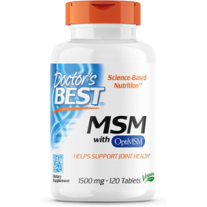 Doctor's Best MSM with OptiMSM 1500 mg, 120 Tablets