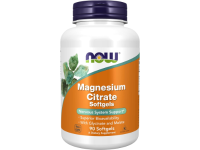 Now Magnesium Citrate With Glycinate & Malate, 90 Softgels