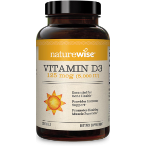 NatureWise Vitamin D3 5000iu (125 mcg), 360 Mini Softgels
