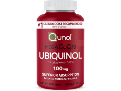 Qunol Mega CoQ10 Ubiquinol 100 Mg, 100 Softgels