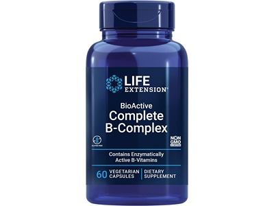 Life Extension Bioactive Complete B-complex, 60 Vegetarian Capsules