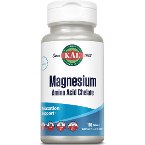KAL Magnesium Amino Acid Chelate 220 mg, 100 tablets