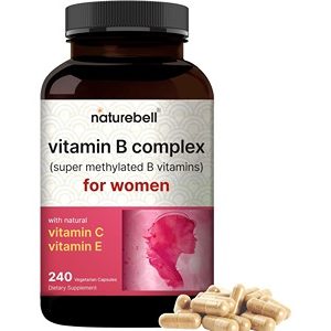 Naturebell Vitamin B Complex for Women, 240 Veggie Capsules