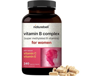 Naturebell Vitamin B Complex for Women, 240 Veggie Capsules