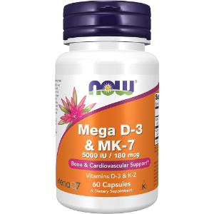 NOW Mega Vitamin D3 & K2 (MK-7)