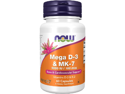 NOW Mega Vitamin D3 & K2 (MK-7)