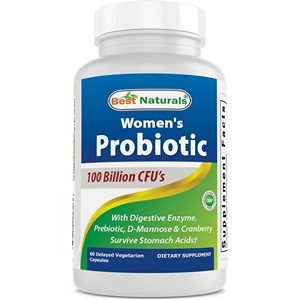 Best Naturals Probiotics for Women 100 Billion CFU, 10 Strains, 60 Delayed Capsules