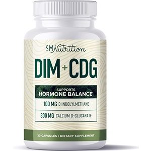 DIM Supplement 100mg with Calcium D-Glucarate 300mg and Bioperine, 30 ct