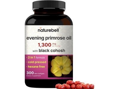 NatureBell Evening Primrose Oil with Black Cohosh