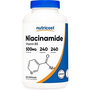 Nutricost Niacinamide (Vitamin B3) 500mg, 240 Capsules