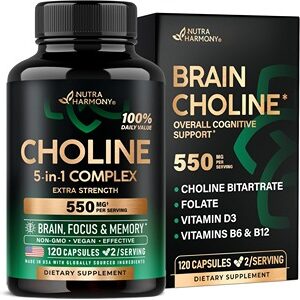 NutraHarmony Brain Choline Bitartrate Complex