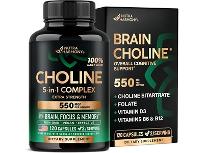 NutraHarmony Brain Choline Bitartrate Complex