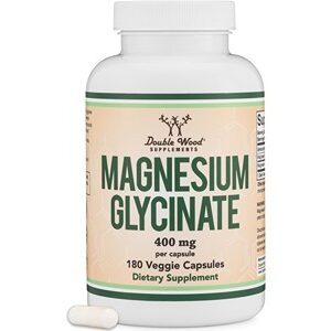 Double Wood Magnesium Glycinate 400mg, 180 Capsules