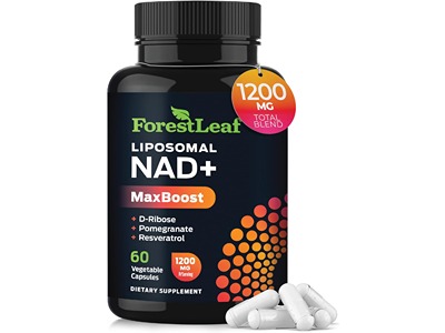 ForestLeaf Liposomal NAD+ Plus MaxBoost 1200mg, 60 caps