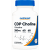 Nutricost CDP Choline (Citicoline) 300mg, 60 Vegetarian Capsules