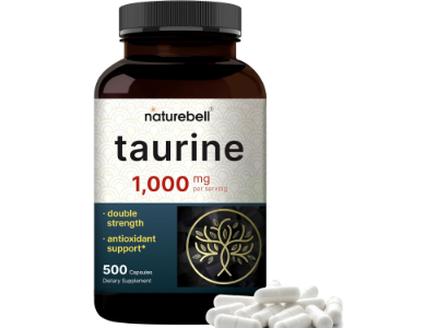 NatureBell Taurine 1,000mg Per Serving, 500 Capsules